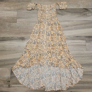 Altar'd State Yellow Floral Maxi Dress
